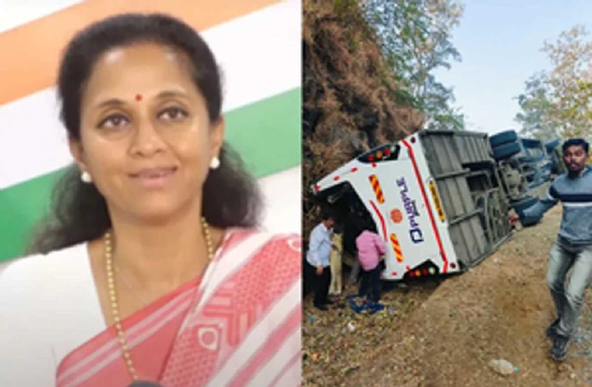 रायगढ़ में बारातियों से भरी बस पलटी, पांच लोगों की मौत, सुप्रिया सुले ने दुख जताया